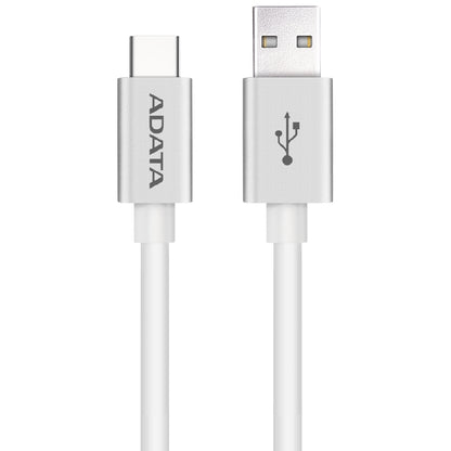 CABLE ADATA TIPO-C A USB 3.0 100CM 2.1A PLATEADO ANDROID/WINDOWS, PUERTO TIPO-C REVERSIBLE