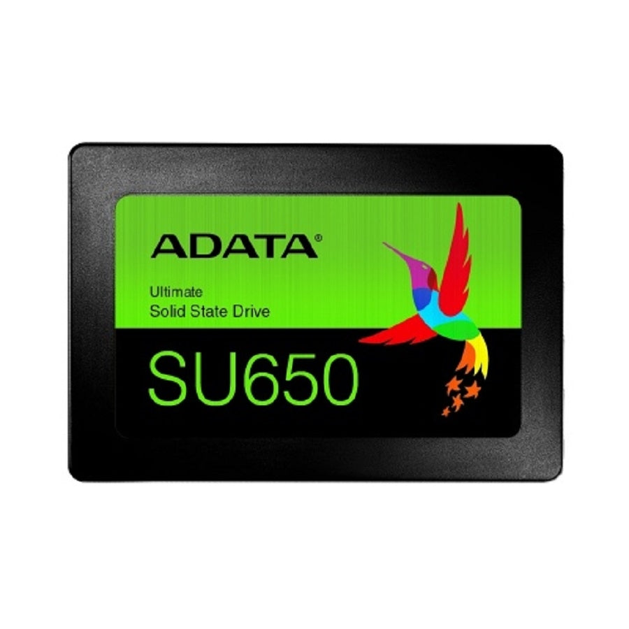 UNIDAD DE ESTADO SOLIDO SSD INTERNO ADATA SU650 120GB 2.5 SATA3 LECT. 520 ESCRIT. 450 MBS 7MM PC LAPTOP MINIPC SIN BRACKET 3DNAND (ASU650SS-120GT-R)
