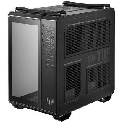 GABINETE ASUS TUF GAMING GT502 /MEDIA TORRE /ATX /MINI-ITX /CRISTAL TEMPLADO /MODULAR /NEGRO