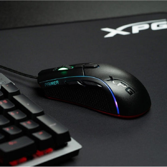 MOUSE XPG PRIMER SWITCH OMRON OPTICO PMW 3360 12000 DPI 50G 250 IPS ALAMBRICO USB TIPO A GAMER RGB COLOR NEGRO (PRIMER-BKCWW)