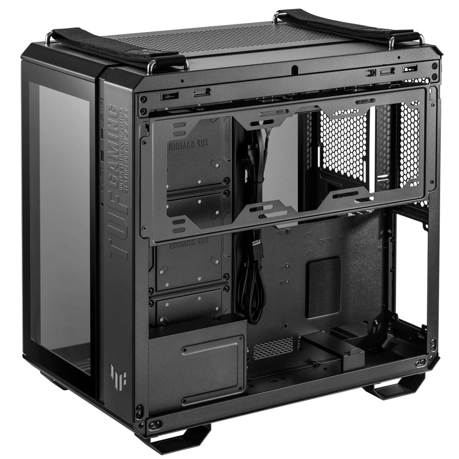 GABINETE ASUS TUF GAMING GT502 /MEDIA TORRE /ATX /MINI-ITX /CRISTAL TEMPLADO /MODULAR /NEGRO