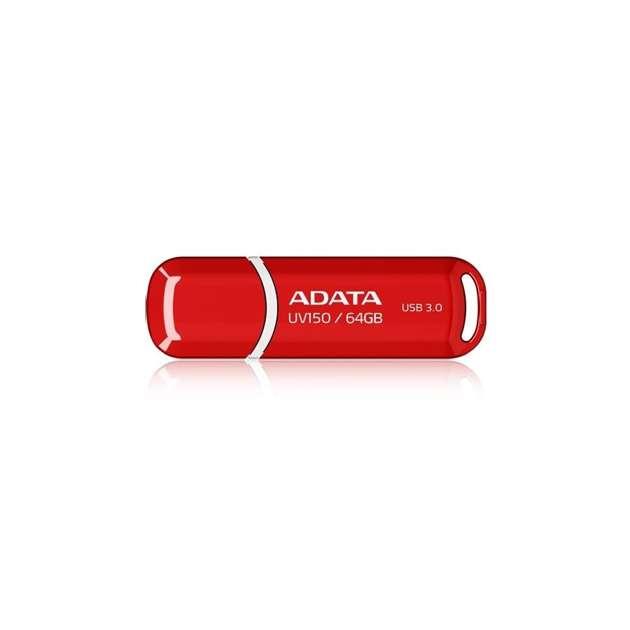 MEMORIA ADATA 64GB USB 3.2 UV150 ROJO (AUV150-64G-RRD)