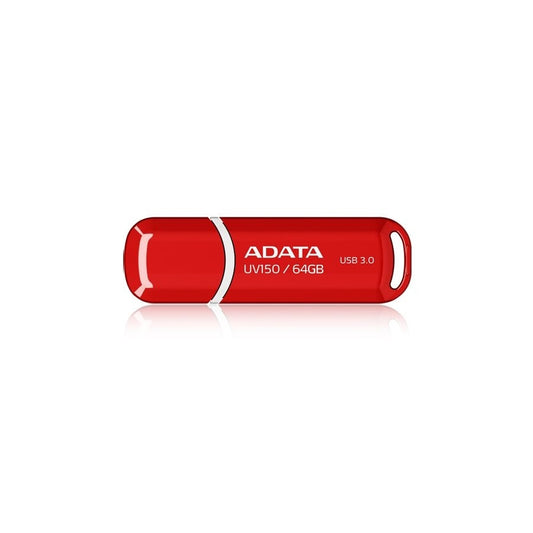 MEMORIA ADATA 64GB USB 3.2 UV150 ROJO (AUV150-64G-RRD)