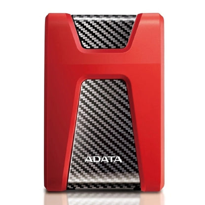 DISCO DURO EXTERNO ADATA HD650 2TB PORTATIL 2.5 USB 3.2 WINDOWS MAC LINUX CONTRAGOLPES COLOR ROJO (AHD650-2TU31-CRD)