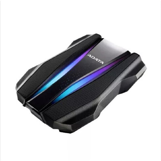 DISCO DURO EXTERNO ADATA HD770G 2TB PORTATIL 2.5 USB 3.2 WINDOWS MAC LINUX CONTRAGOLPES GAMING RGB COLOR NEGRO (AHD770G-2TU32G1-CBK)