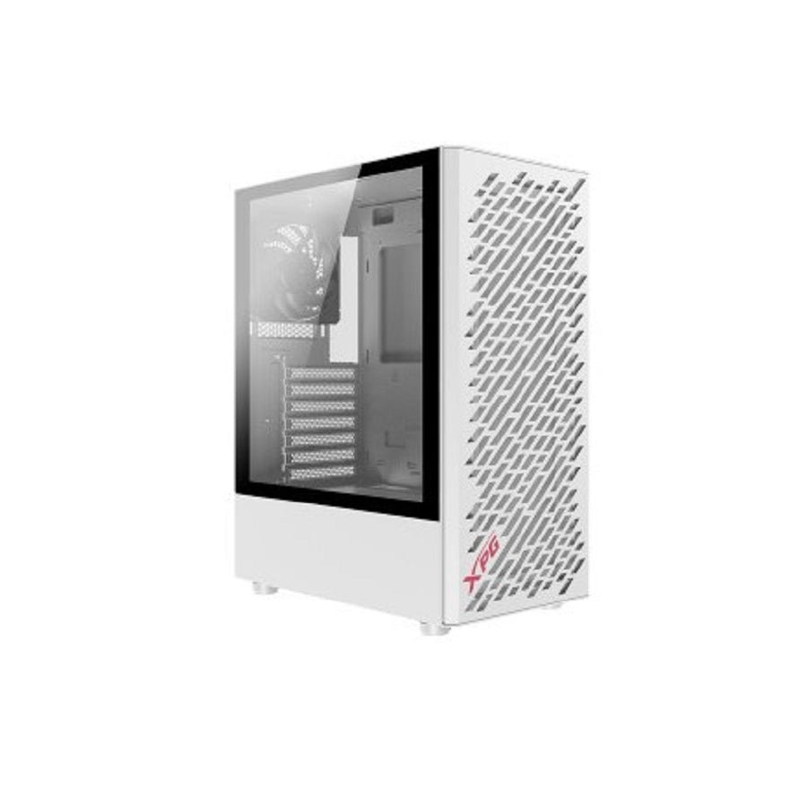 GABINETE XPG INVADER MEDIA TORRE MINI ITX MICRO ATX Y ATX CRISTAL TEMPLADO BLANCO (INVADER-WHCWW)