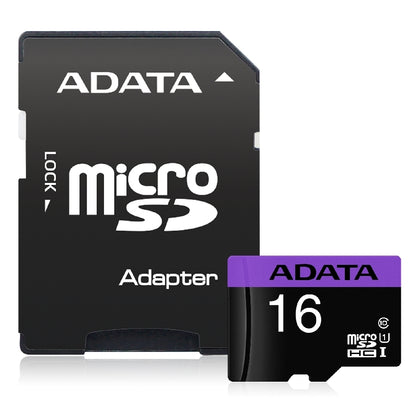 MEMORIA ADATA MICRO SDHC 16GB UHS-I CLASE 10 C/ADAPTADOR (AUSDH16GUICL10-RA1)