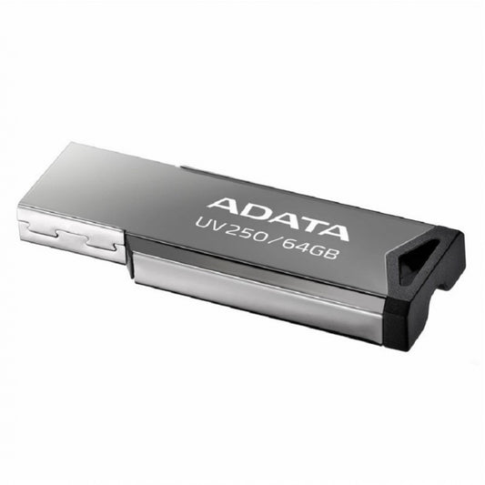 MEMORIA ADATA 64GB USB 2.0 UV250 METALICA (AUV250-64G-RBK)