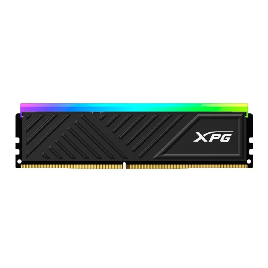 MEMORIA XPG SPECTRIX D35G UDIMM DDR4 16GB PC4-25600 3200MHZ CL16 288PIN 1.35V RGB CON DISIPADOR PC/GAMER COLOR NEGRO (AX4U320016G16A-SBKD35G)