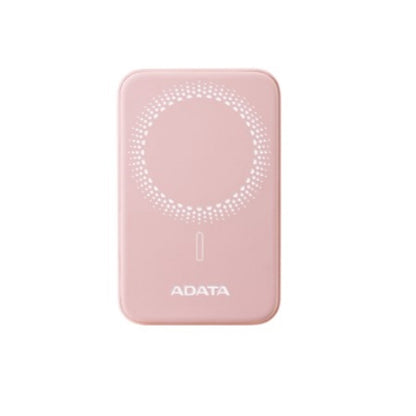 BATERIA DE RESPALDO ADATA POWER BANK MAGNÉTICO R050 5000 MAH USB -C CARGA INALÁMBRICA COLOR ROSA (PR050-11PK)