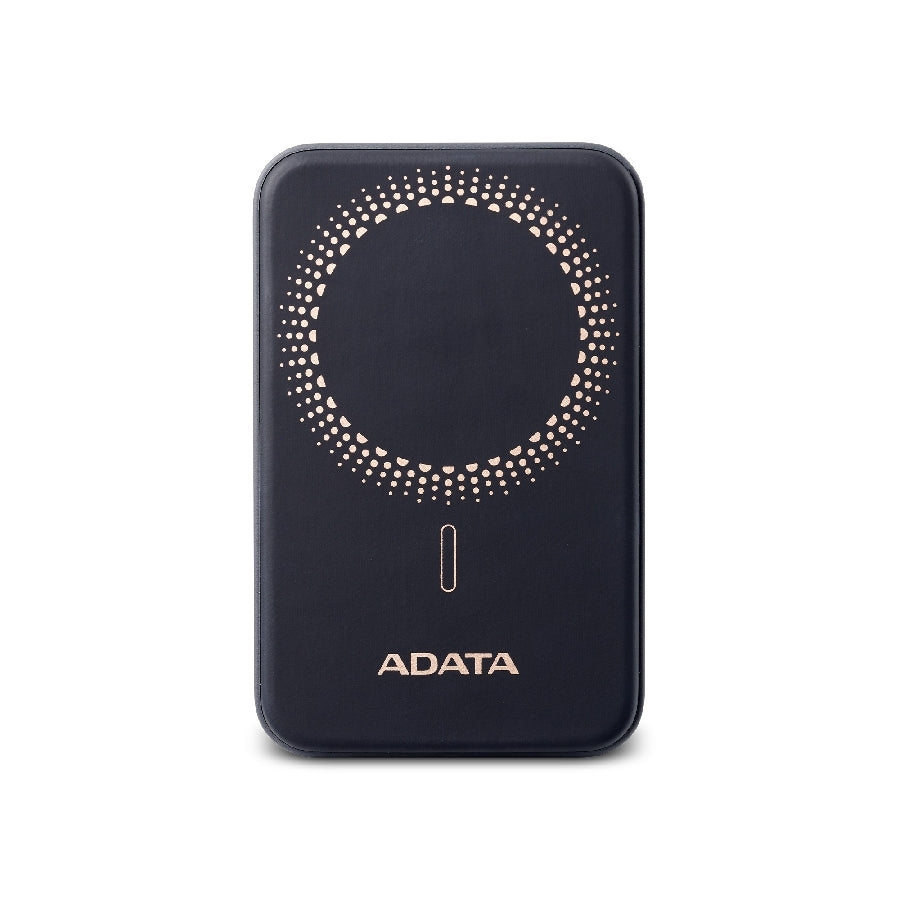 BATERIA DE RESPALDO ADATA  POWER BANK MAGNÉTICO PR100 10000 MAH / USB-C / CARGA INALÁMBRICA / NEGRO (PR100-12BK)