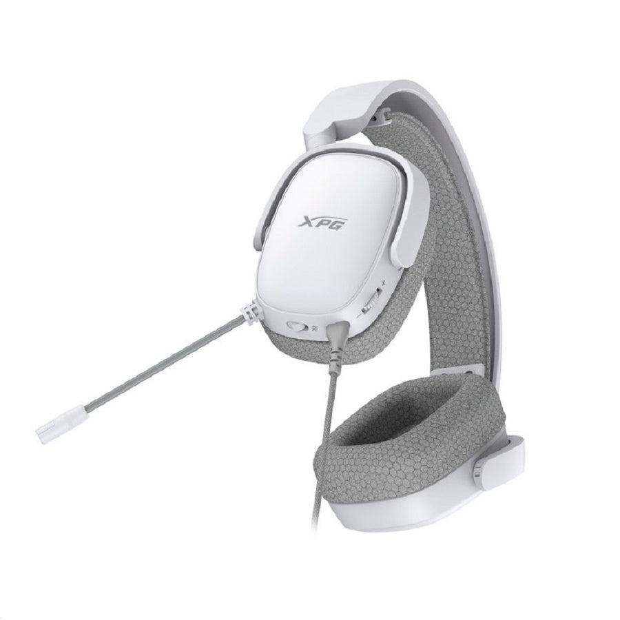 AUDIFONOS XPG PRECOG S AUDIO 3D CONECTOR 3.5MM MICROFONO OMNIDIRECCIONAL GAMER CONTROL DE VOLUMEN COLOR BLANCO (PRECOG S-WHCWW)