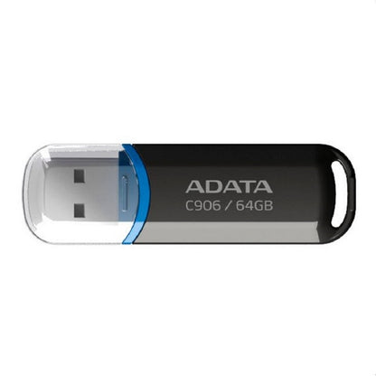 MEMORIA ADATA 64GB USB 2.0 C906 NEGRO (AC906-64G-RBK)