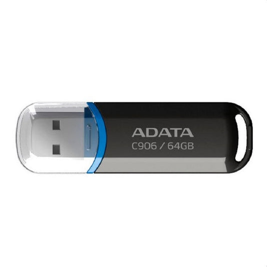 MEMORIA ADATA 64GB USB 2.0 C906 NEGRO (AC906-64G-RBK)