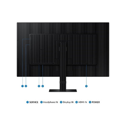 MONITOR LED SAMSUNG 27 PULGADAS UHD 3,840 X 2,160, VIEWFINITY, 60HZ, IPS, HDMI, PLANO