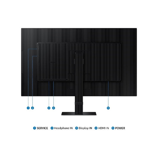 MONITOR LED SAMSUNG 27 PULGADAS UHD 3,840 X 2,160, VIEWFINITY, 60HZ, IPS, HDMI, PLANO
