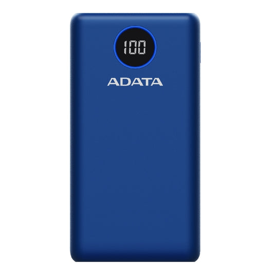 BATERIA DE RESPALDO ADATA POWER BANK P20000QCD 20000MAH/2 USB A/ 1 USB C/INDICADOR DE CARGA DIGITAL COLOR AZUL (AP20000QCD-DGT-CDB)