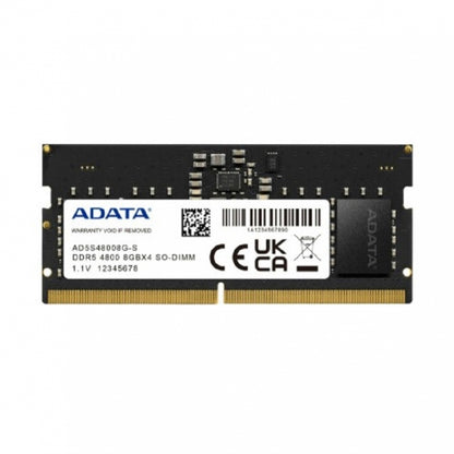 MEMORIA ADATA SODIMM DDR5 8GB PC5-38400 4800MHZ CL40 260PIN 1.1V LAPTOP/AIO/MINI PCS (AD5S48008G-S)