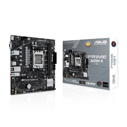 MB ASUS A620 AMD S-AM5 9A GEN /2X DDR5 5200 /HDMI /VGA /M.2 /4X USB 3.2 /MICRO ATX /GAMA BASICA