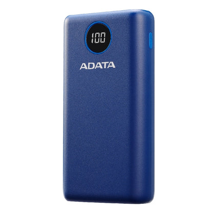 BATERIA DE RESPALDO ADATA POWER BANK P20000QCD 20000MAH/2 USB A/ 1 USB C/INDICADOR DE CARGA DIGITAL COLOR AZUL (AP20000QCD-DGT-CDB)