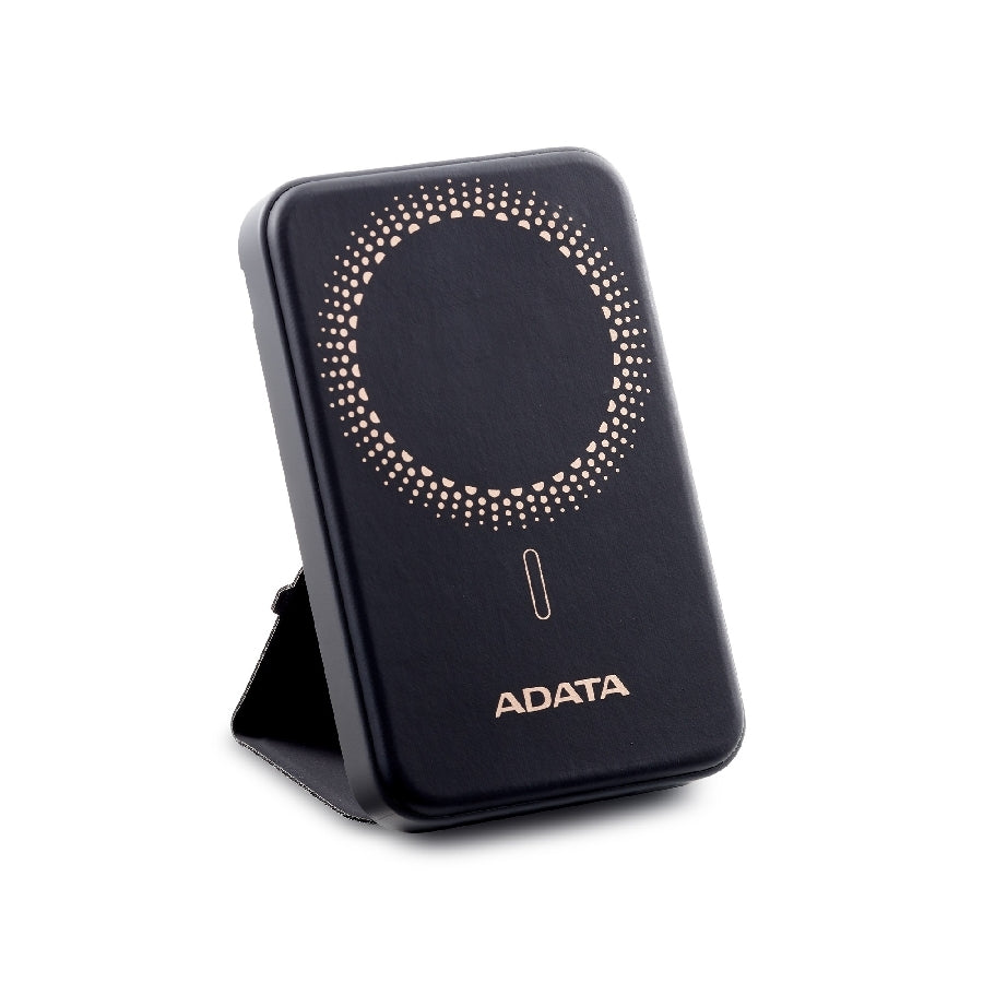BATERIA DE RESPALDO ADATA  POWER BANK MAGNÉTICO PR100 10000 MAH / USB-C / CARGA INALÁMBRICA / NEGRO (PR100-12BK)