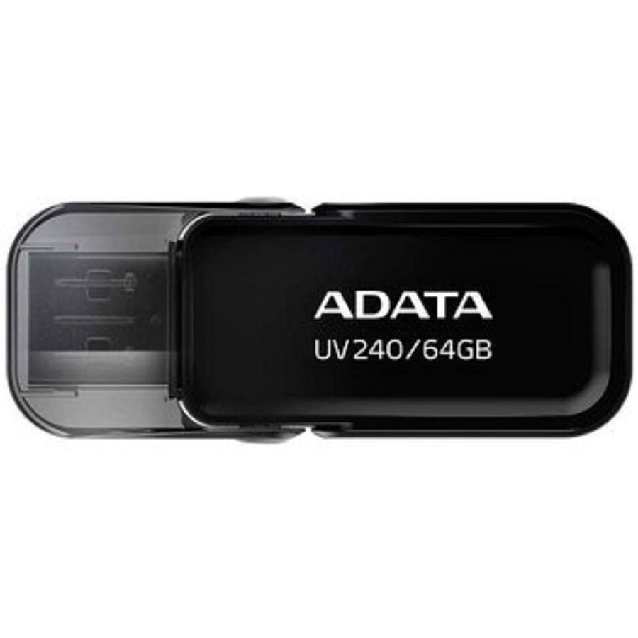 MEMORIA ADATA 64GB USB 2.0 UV240 NEGRO (AUV240-64G-RBK)