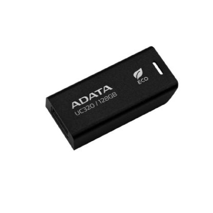 MEMORIA ADATA UC320 128GB CON CONECTOR DESLIZANTE SIN TAPA COLOR NEGRO (UC320-128G-RBK/BK)