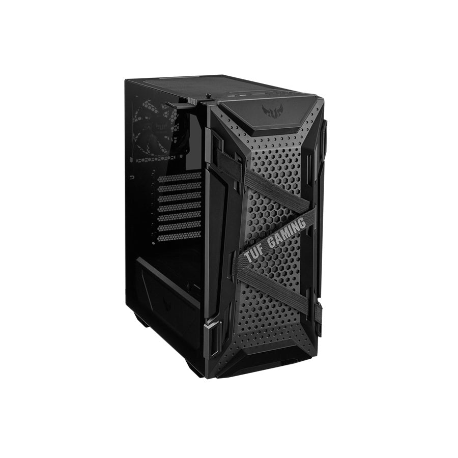 GABINETE ASUS TUF GAMING GT301 /MEDIA TORRE /ATX /CRISTAL TEMPLADO /NEGRO /RGB