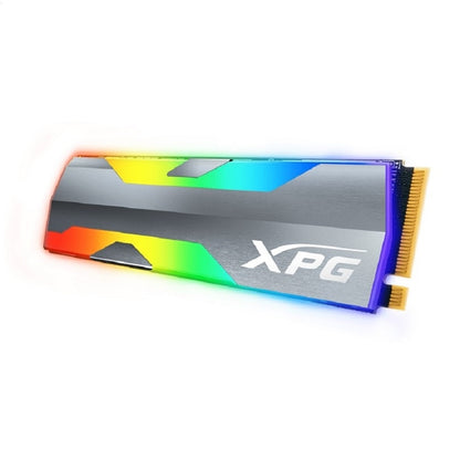 UNIDAD DE ESTADO SOLIDO SSD INTERNO XPG SPECTRIX 500GB S20G M.2 2280 NVME PCIE GEN 3X4 LECT.2500 ESCRIT. 1800 MBS 3DNAND PC MINIPC CON DISIPADOR GAMER RGB (ASPECTRIXS20G-500G-C)