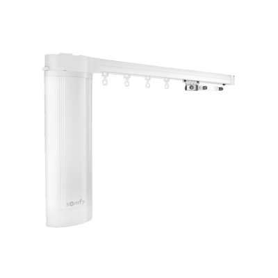 Kit para convertir, automatizar y controlar sus cortinas tradicionales (riel 4.8m, 65 kilos), motor inteligente. Integre con Alexa y control remoto desde su App.